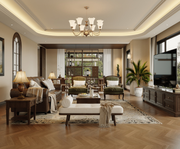 美式别墅12全景