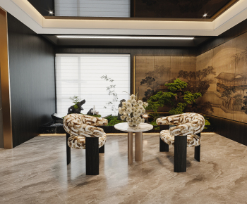 暗黑系办公室会所13个全景