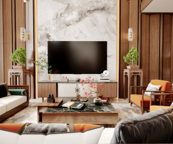 新中式挑空别墅