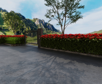 别墅庭院效果图