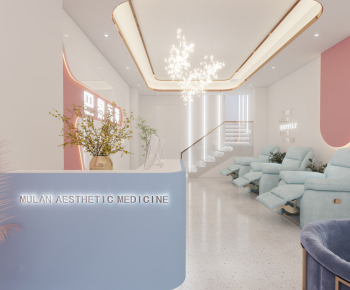 美甲美容店设计，马卡龙配色，ins风十足。