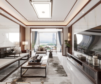 新中轻奢三居室全屋效果表现