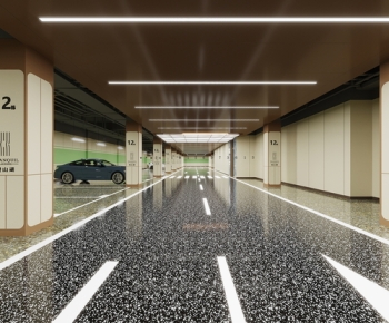 26000㎡地下停车场效果设计【一】