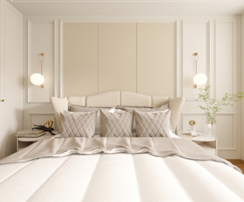 简欧 客餐厅+主次卧