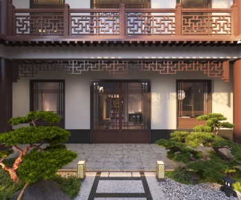 室外中式庭院